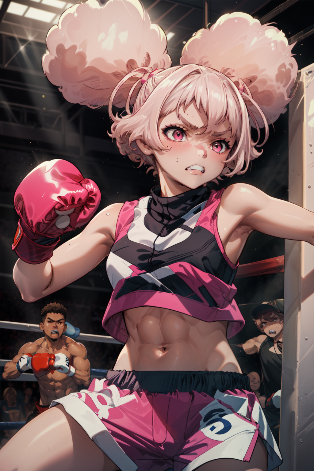 00593-4136863746-masterpiece,best quality,1girl,(chuatury panlunch),puffy hair,boxing gloves,midriff,sports bra,navel,punching,shorts,clenched te.png